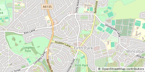 Map of Sheffield