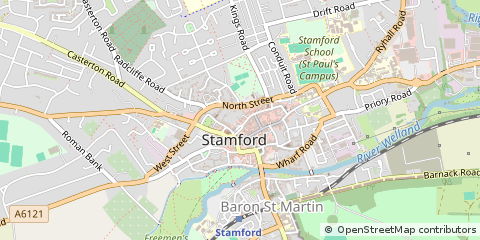 Map of Stamford, Lincolnshire