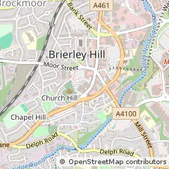 Map of Brierley Hill, West Midlands