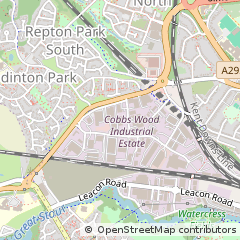 Map of Ashford, Kent