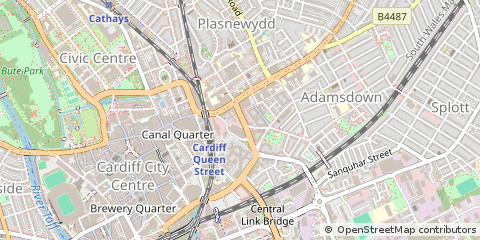 Map of Cardiff