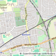 Map of Newcastle Upon Tyne, Tyne and Wear
