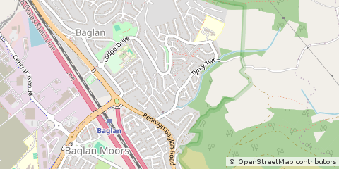 Map of Port Talbot, West Sussex