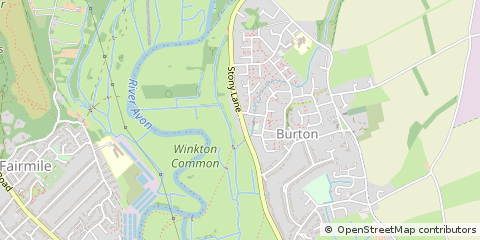 Map of Christchurch, Dorset