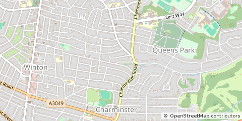 Map of Bournemouth, Dorset