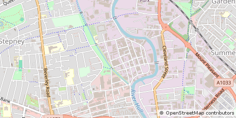 Map of Hull, East Yorkshire