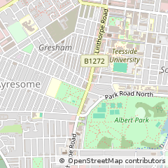 Map of Middlesbrough, Cleveland
