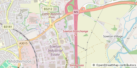 Map of Exeter, Devon