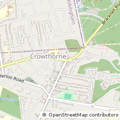 Map of Crowthorne, Berkshire