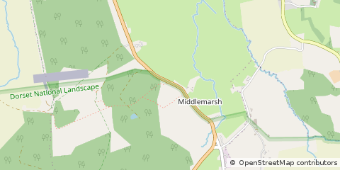 Map of Sherborne, Dorset