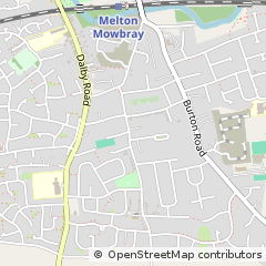 Map of Melton Mowbray, Leicestershire