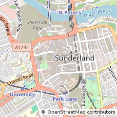 Map of Sunderland