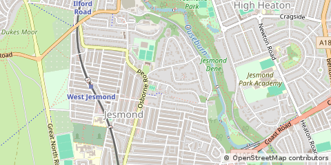 Map of Newcastle Upon Tyne