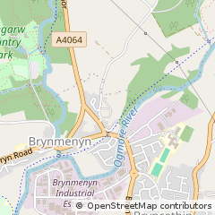 Map of Bridgend