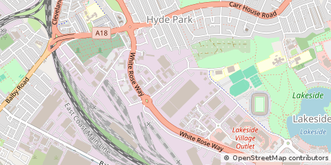 Map of Doncaster, South Yorkshire
