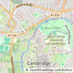 Map of Cambridge, Cambridgeshire