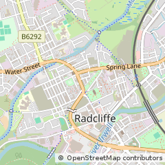 Map of Manchester, Lancashire