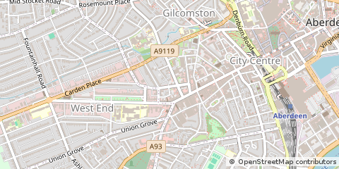 Map of Aberdeen