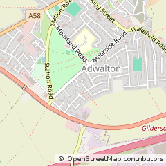 Map of Bradford, West Yorkshire