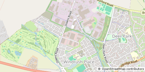 Map of Witney, Oxfordshire