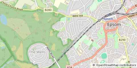 Map of Epsom