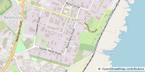 Map of Altens, Aberdeen