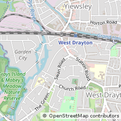 Map of West Drayton, Middlesex