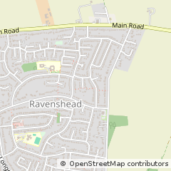 Map of Ravenshead, Nottinghamshire