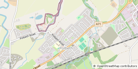 Map of West Calder