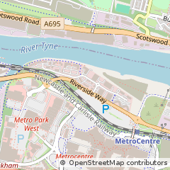 Map of Gateshead