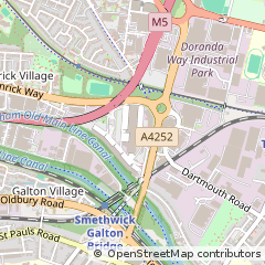 Map of Smethwick Warley, West Midlands