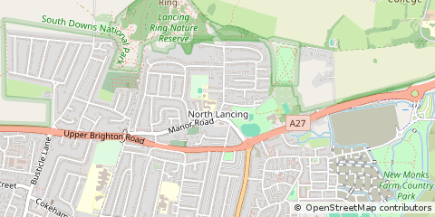 Map of London, West Sussex