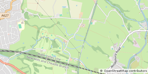 Map of Chinley, High Peak