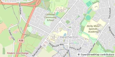 Map of Derby, Derbyshire