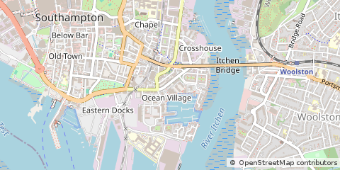 Map of Southampton, Hampshire