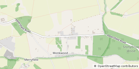 Map of Alresford, Hampshire