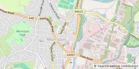 Map of Swansea