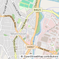 Map of Swansea