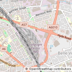 Map of Manchester, Lancashire