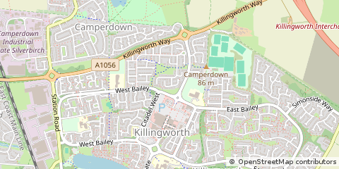 Map of Newcastle Upon Tyne, Tyne & Wear