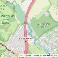 Map of Chorleywood, Herts
