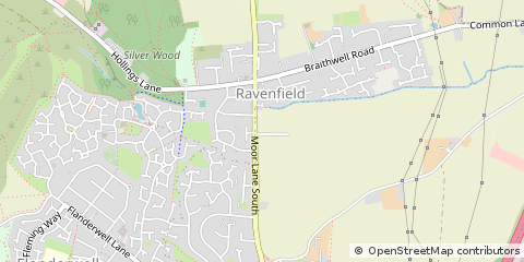 Map of Rotherham, South Yorkshire