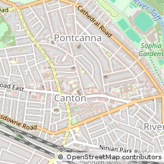 Map of Cardiff, Caerdydd