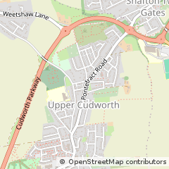 Map of Barnsley, South Yorkshire