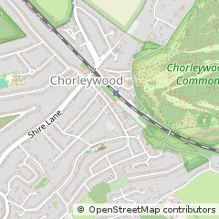 Map of Chorleywood, Hertfordshire