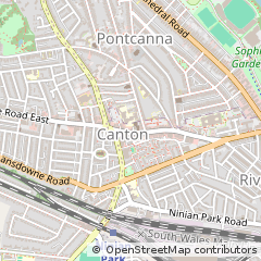 Map of Canton, Cardiff