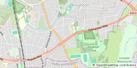 Map of Leicester, Leicestershire