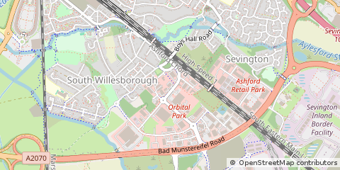 Map of Ashford, Kent