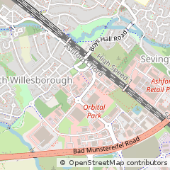 Map of Ashford, Kent
