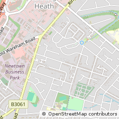 Map of Poole, Dorset